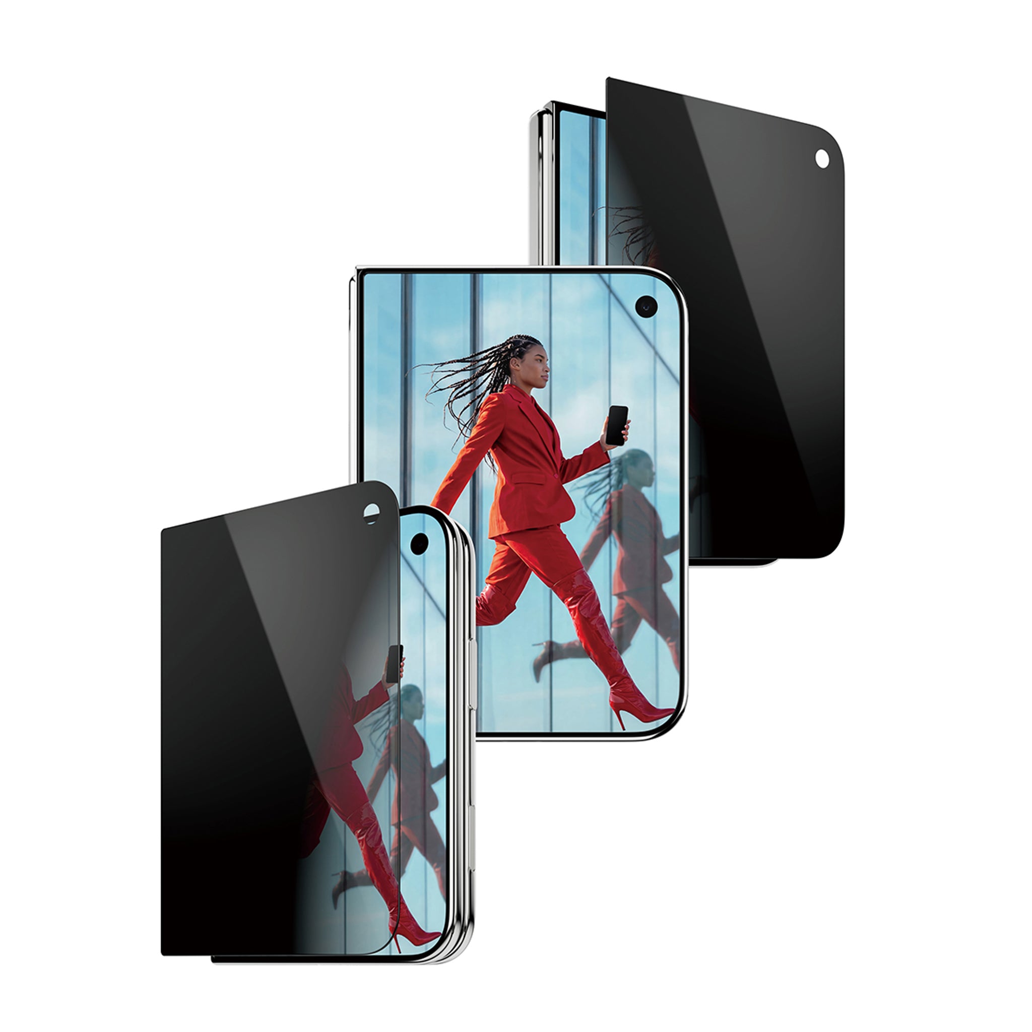 PanzerGlass® Privacy Außendisplay Displayschutz iPhone Duo | RahmenFit m. EasyAligner